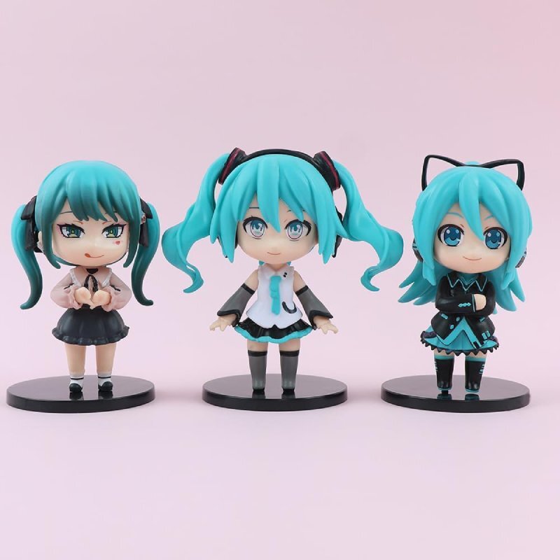 اکشن فیگور طرح Hatsune Miku کد 2148 بسته 6 عددی