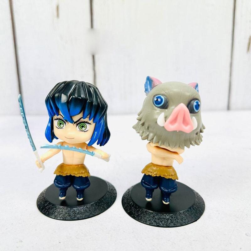 اکشن فیگور طرح کارکترهای انیمه Demon Slayer کد 1492 بسته 10 عددی