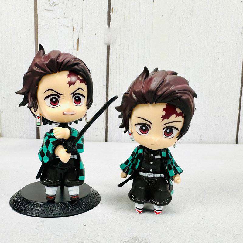 اکشن فیگور طرح کارکترهای انیمه Demon Slayer کد 1492 بسته 10 عددی