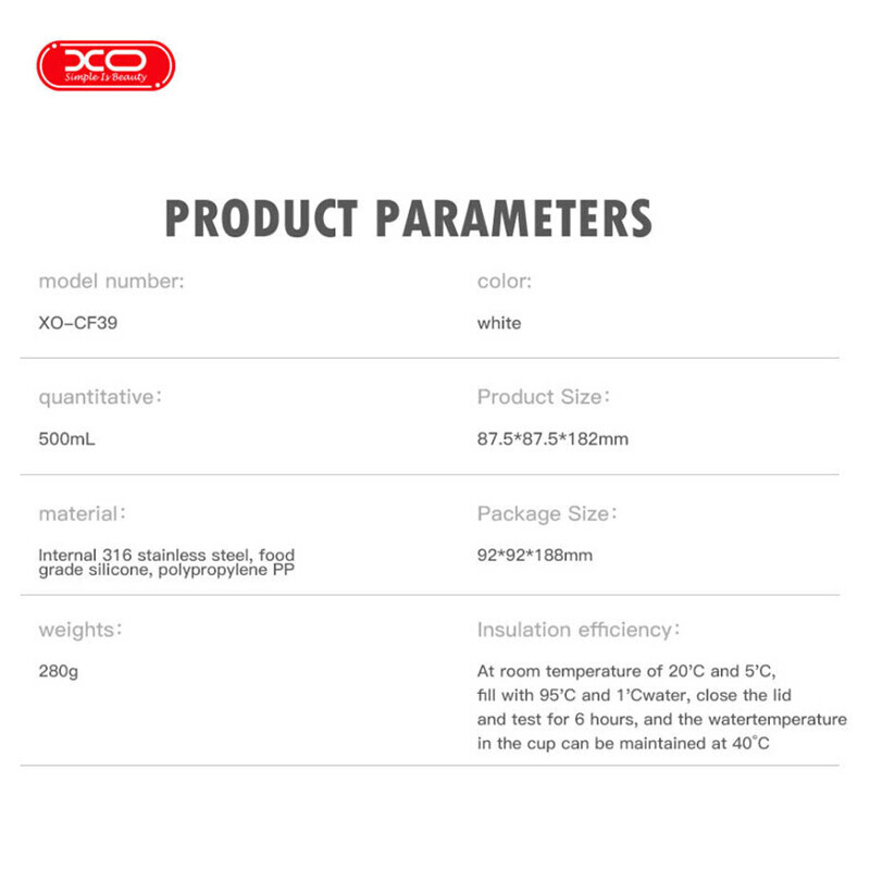 قمقمه 500 سی سی ایکس او XO XO-CF39