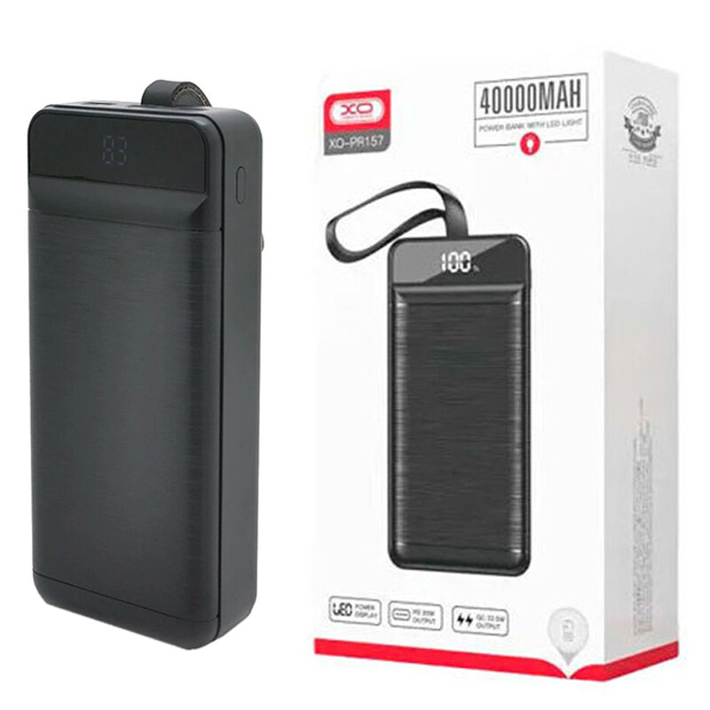 پاور بانک فست شارژ ایکس او XO-PR157 QC3.0 PD3.0 22.5W ظرفیت 40000 میلی آمپر ساعت