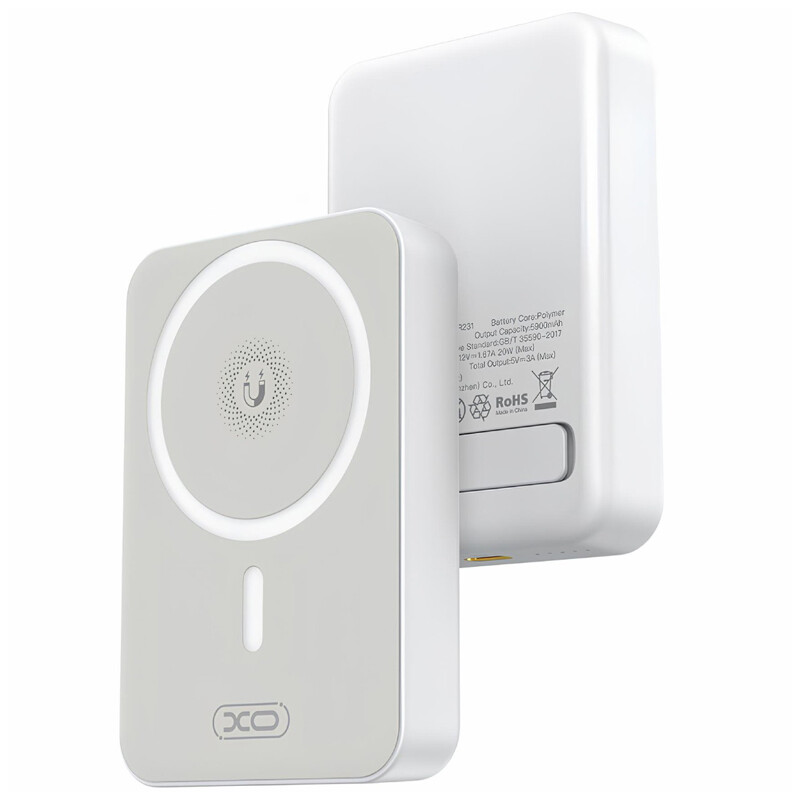 پاور بانک بی سیم فست شارژ ایکس او XO-PR231 PD 20W ظرفیت 10000 میلی آمپر ساعت