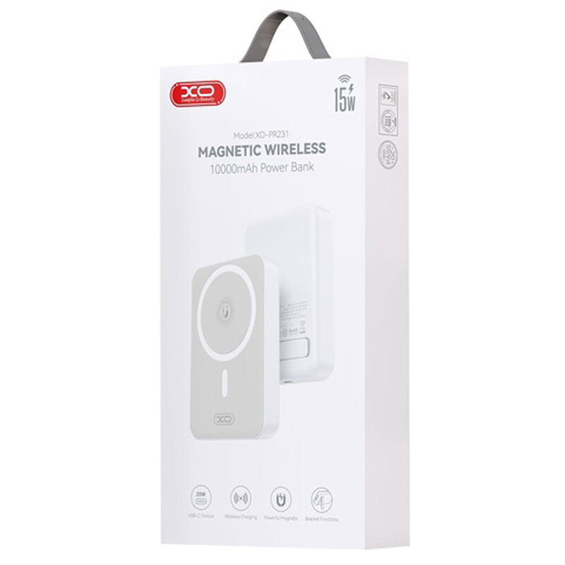 پاور بانک بی سیم فست شارژ ایکس او XO-PR231 PD 20W ظرفیت 10000 میلی آمپر ساعت