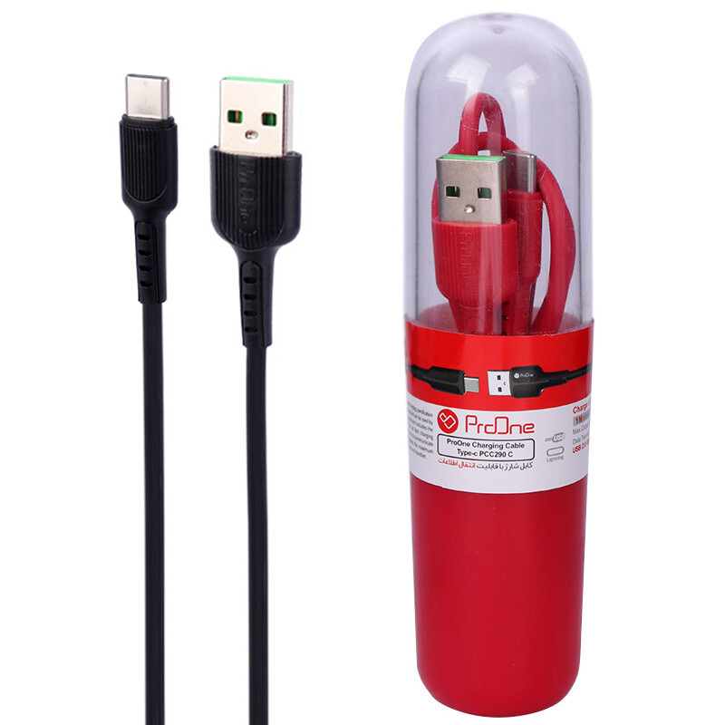 کابل تایپ سی فست شارژ 2 آمپر پرووان PCC290 طول 1 متر