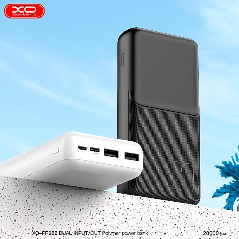 پاور بانک ایکس او XO-PR252 QC PD 10.5W ظرفیت 20000 میلی آمپر ساعت