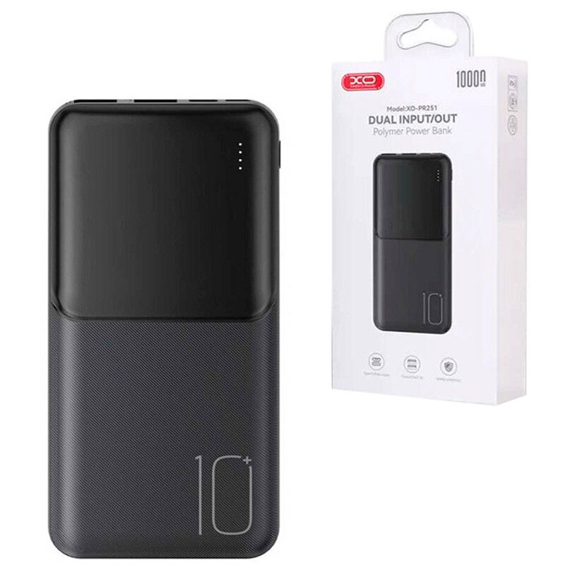 پاور بانک ایکس او XO-PR251 QC PD 10.5W ظرفیت 10000 میلی آمپر ساعت