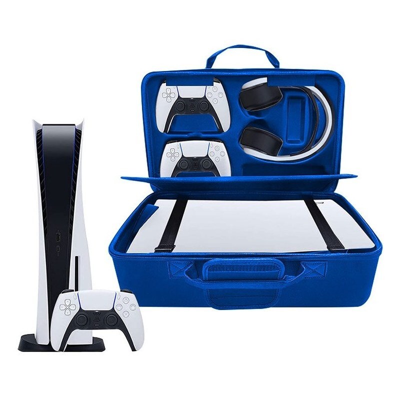 کیف کنسول بازی PS5 طرح Deadskull آبی