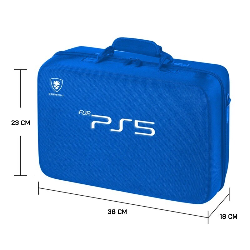کیف کنسول بازی PS5 طرح Deadskull آبی