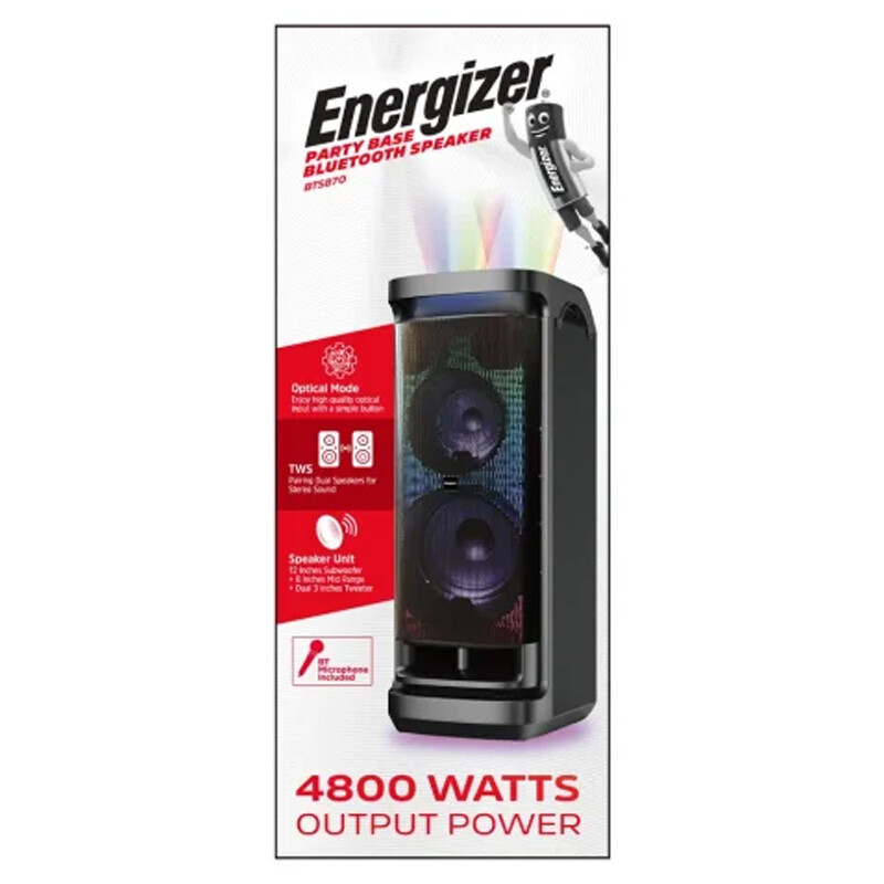 اسپیکر خانگی ایستاده Energizer BTS870 + میکروفون و ریموت کنترل