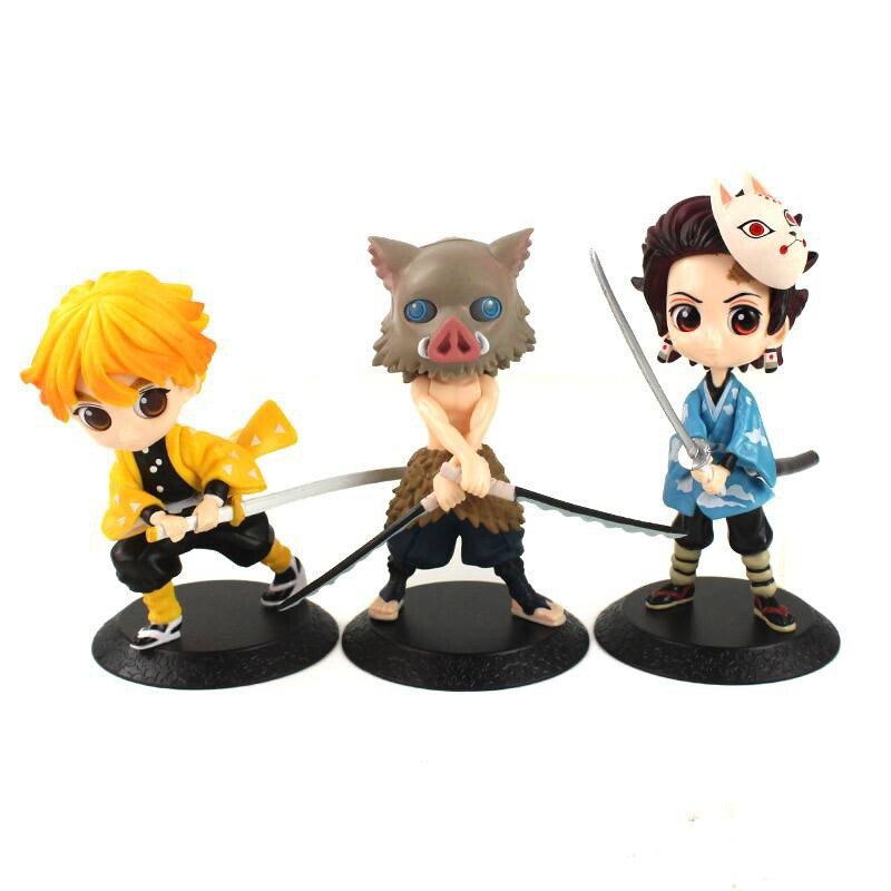 اکشن فیگور طرح کارکترهای انیمه Demon Slayer کد 3425 بسته 6 عددی