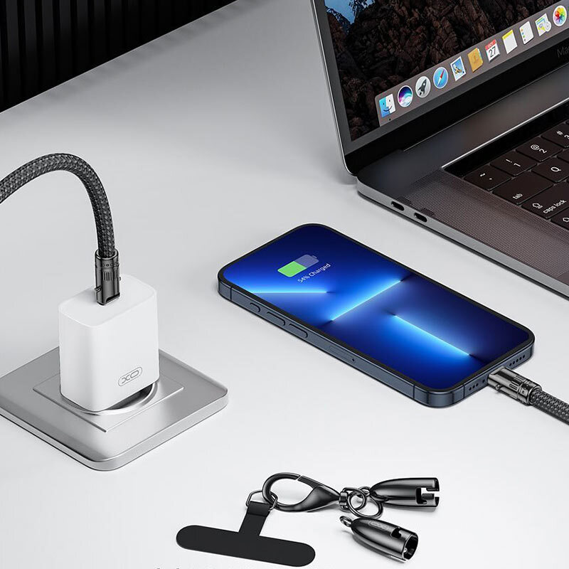 کابل دو سر تایپ سی فست شارژ 60 وات ایکس او XO-NB-Q288B طول 1.2 متر