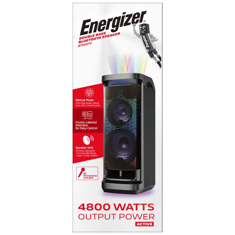 اسپیکر خانگی ایستاده Energizer BTS2870 + میکروفون و ریموت کنترل