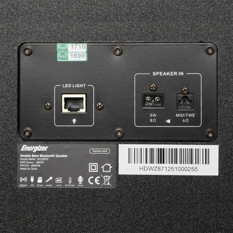 اسپیکر خانگی ایستاده Energizer BTS2870 + میکروفون و ریموت کنترل