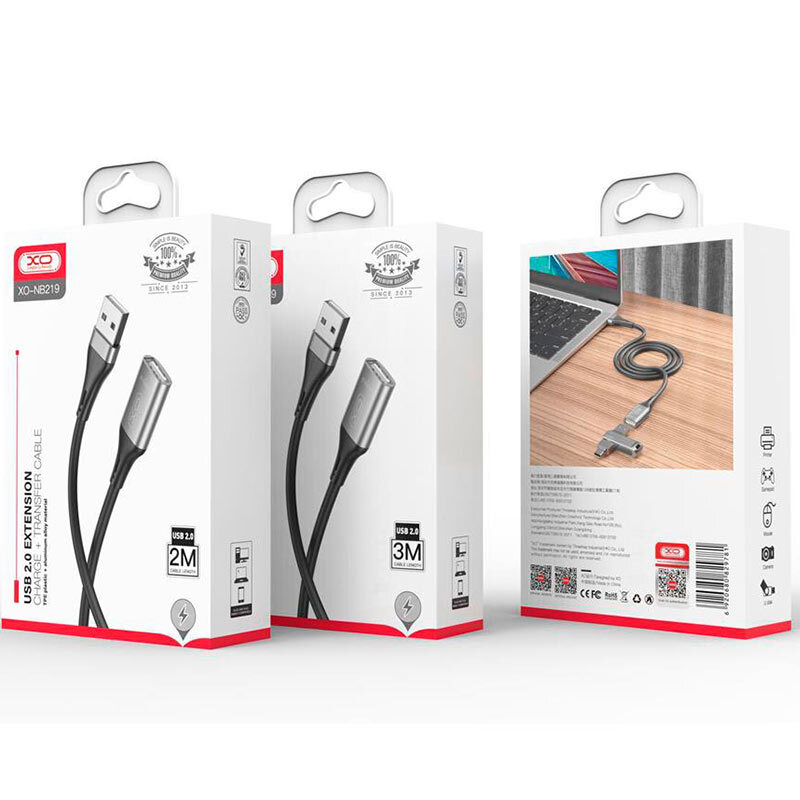 کابل افزایش طول USB ایکس او XO-NB219 طول 2 متر