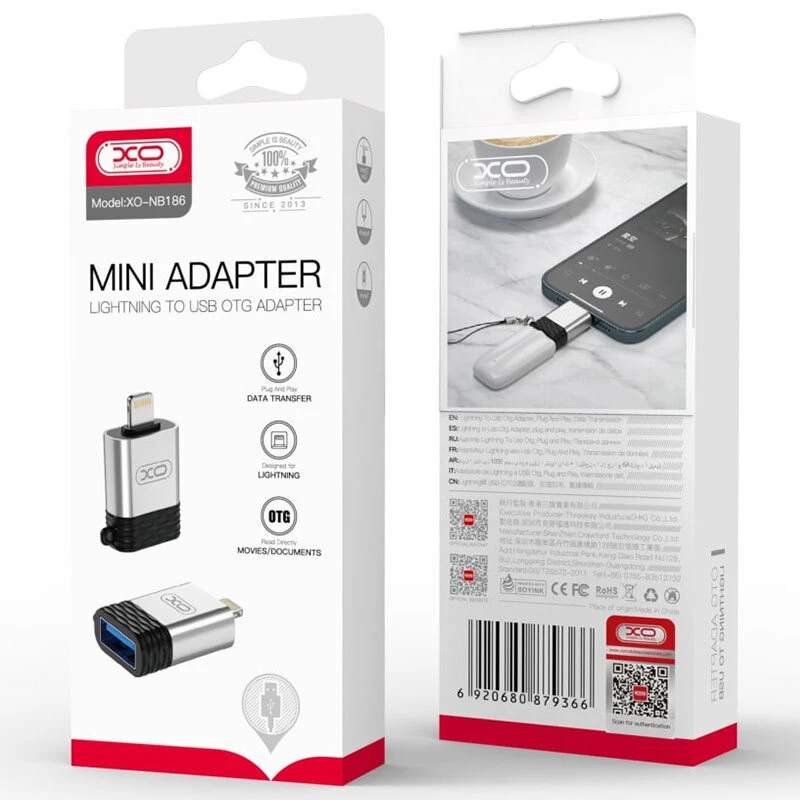 تبدیل USB OTG به لایتنینگ ایکس او XO-NB186