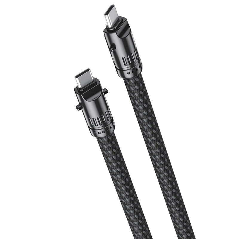 کابل کوتاه دو سر تایپ سی فست شارژ 60 وات ایکس او XO-NB-Q289B طول 30 سانتی متر