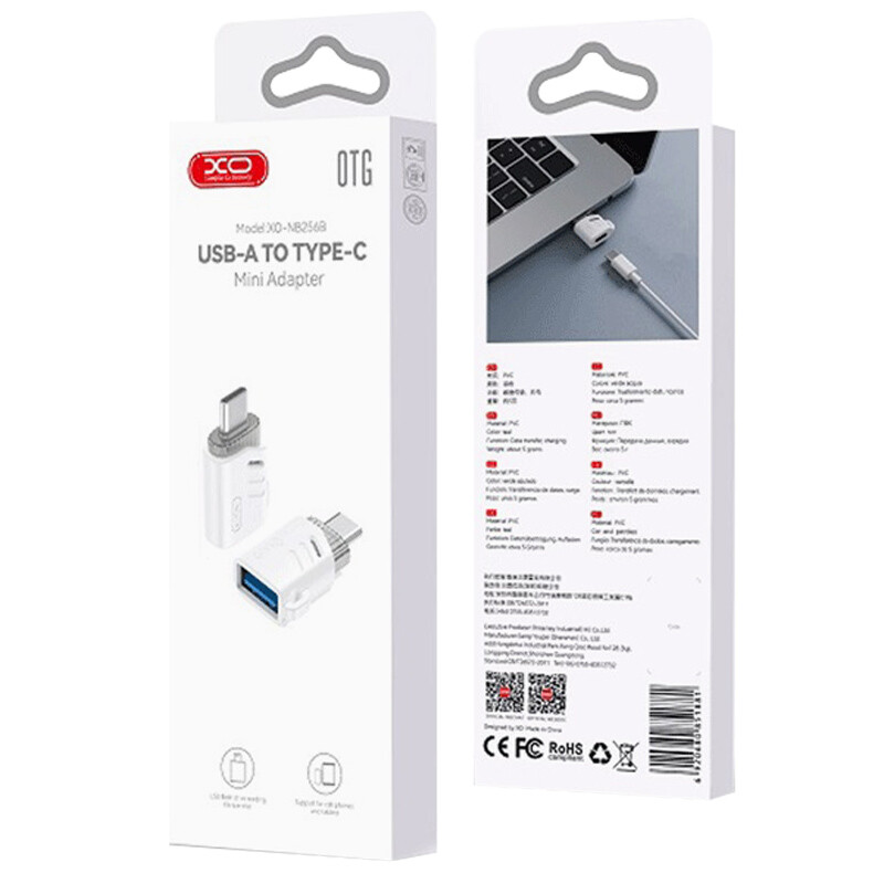 تبدیل USB OTG به تایپ سی ایکس او XO-NB256B