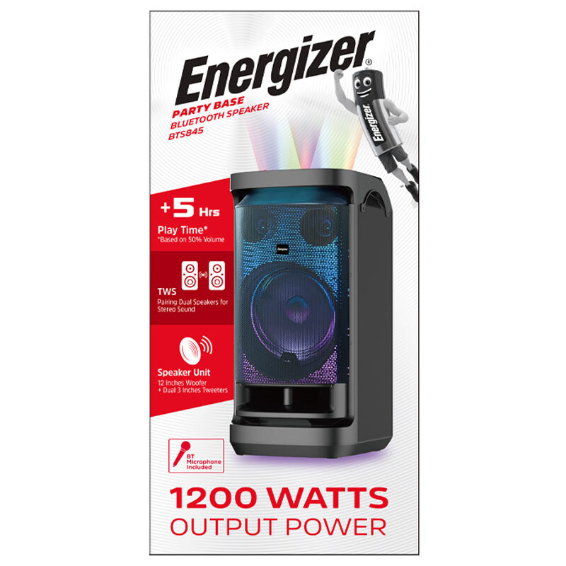 اسپیکر خانگی ایستاده Energizer BTS845 + میکروفون و ریموت کنترل