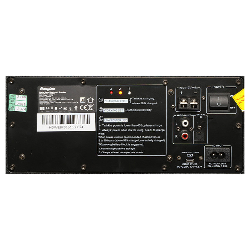 اسپیکر خانگی ایستاده Energizer BTS845 + میکروفون و ریموت کنترل