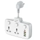 چند راهی 2 خانه انرجایزر EPB2503EU + شارژر USB و Type-C
