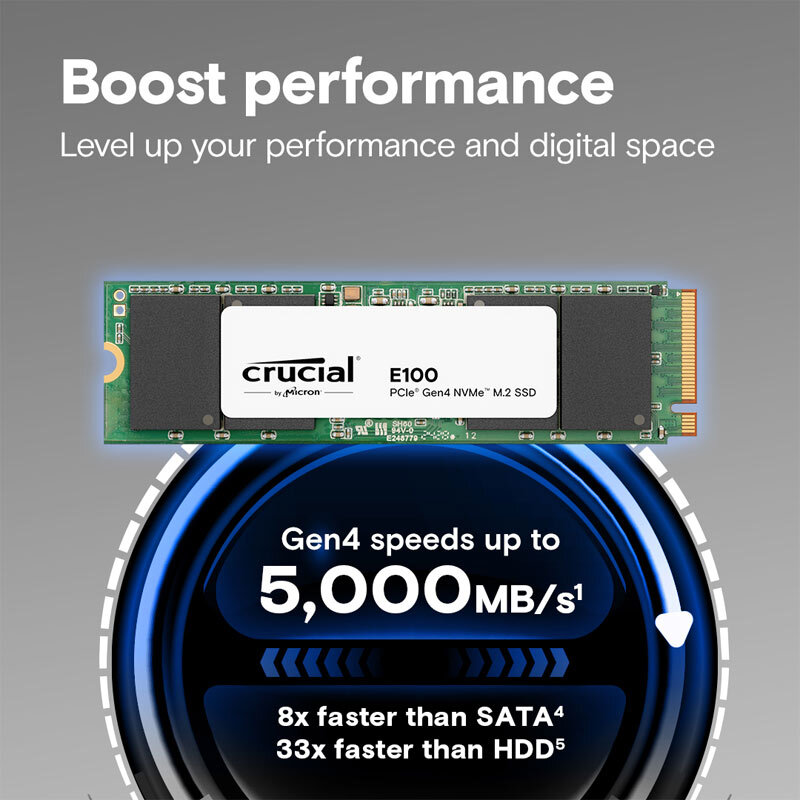 حافظه SSD کروشیال Crucial E100 1TB M.2