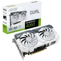 کارت گرافیک Asus Dual GeForce RTX 4060 White OC 8GB GDDR6 128Bit