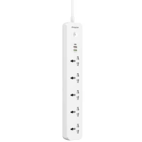 چند راهی 5 خانه برق انرجایزر EPB2504EU با کابل 2 متری + شارژر USB و Type-C