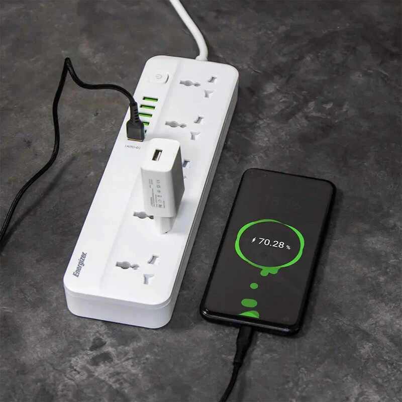 چند راهی 5 خانه انرجایزر EPB2505EU با کابل 2 متری + شارژر USB