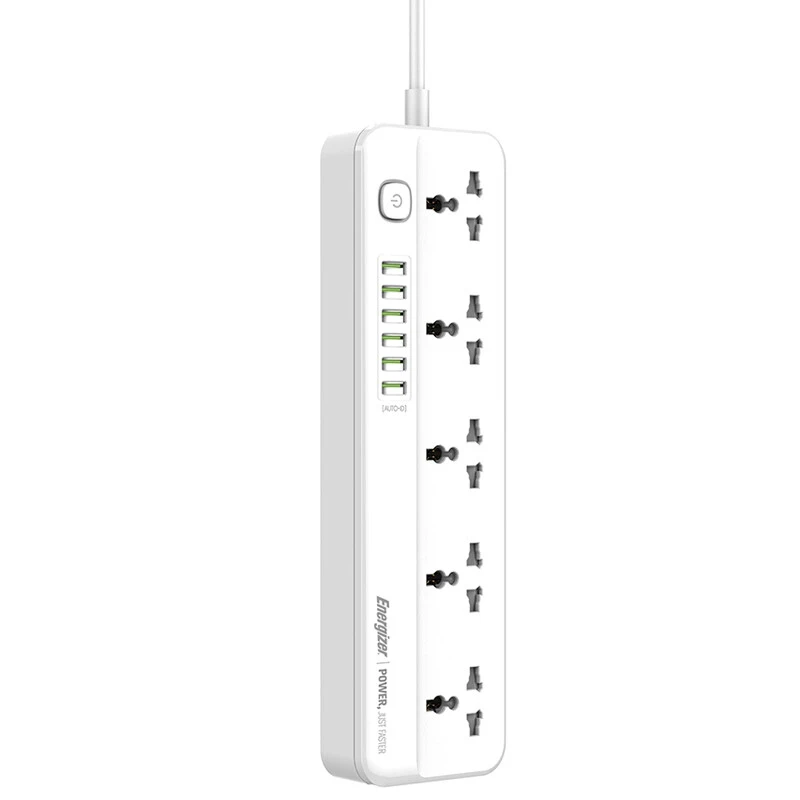 چند راهی 5 خانه انرجایزر EPB2505EU با کابل 2 متری + شارژر USB