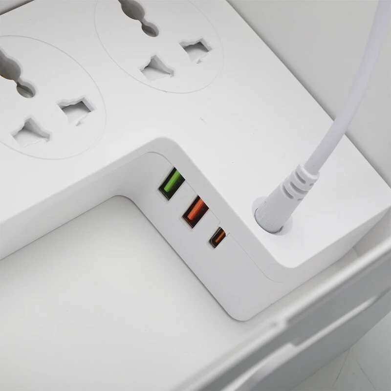 چند راهی و شارژر وایرلس انرجایزر EPB2506EU با کابل 2 متری + شارژر USB و Type-C