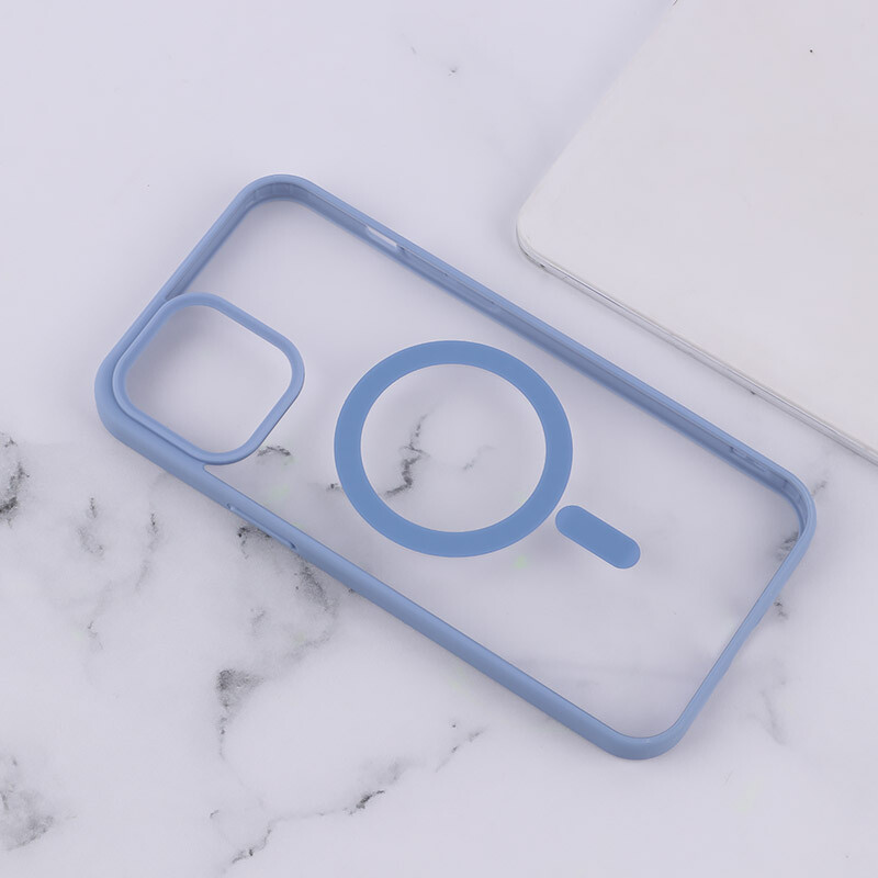قاب PC شفاف دور رنگی مگ سیف iPhone 12 Pro Max