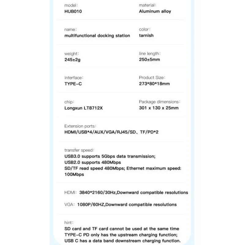 هاب 12 پورت Type-C ایکس او XO-HUB010