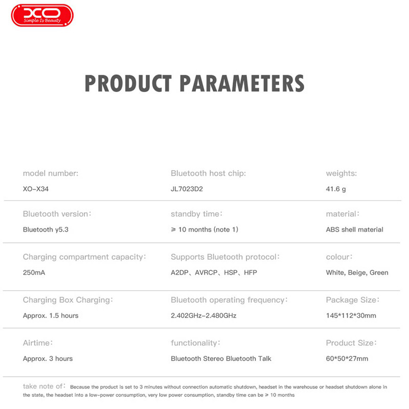 هندزفری بلوتوثی ایکس او XO-X34