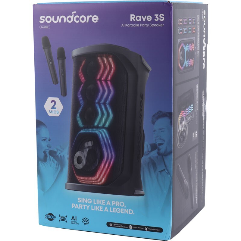اسپیکر چمدانی بلوتوثی انکر SoundCore Rave 3S A31A3 + میکروفون