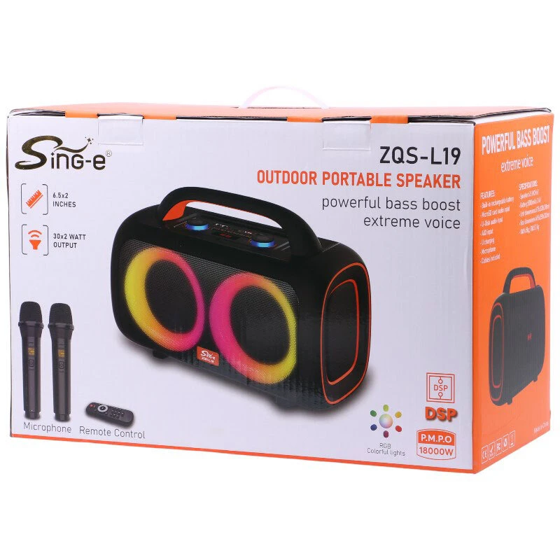 اسپیکر بلوتوثی سینگ ای ZQS-L19 + میکروفون و ریموت کنترل