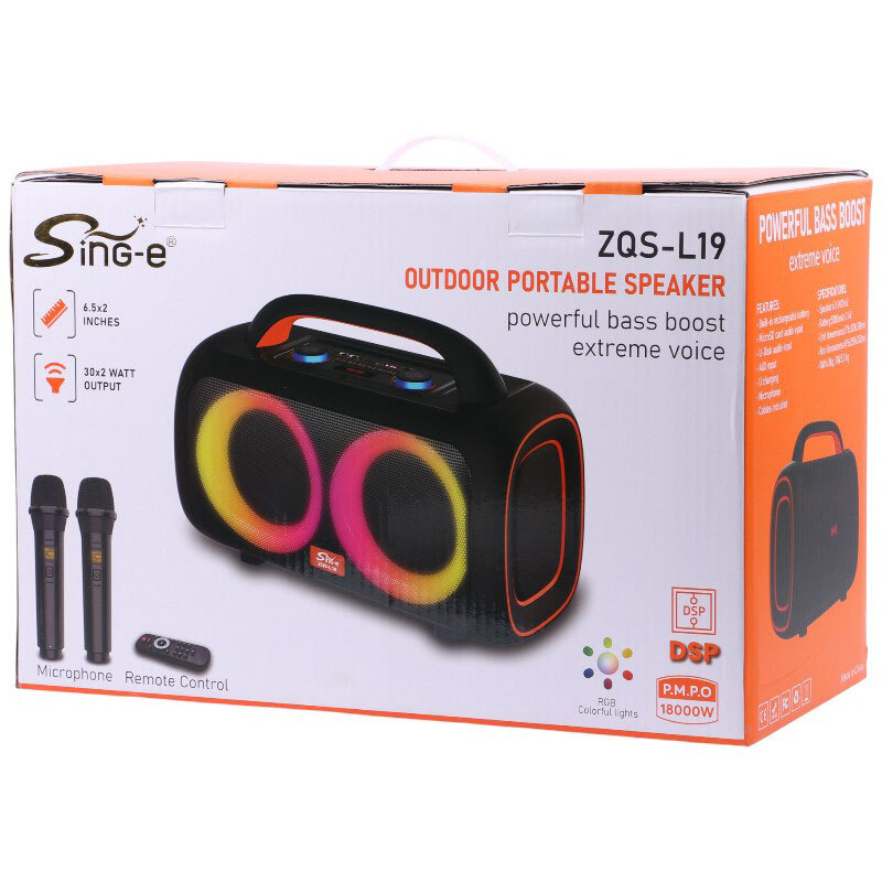 اسپیکر بلوتوثی سینگ ای ZQS-L19 + میکروفون و ریموت کنترل