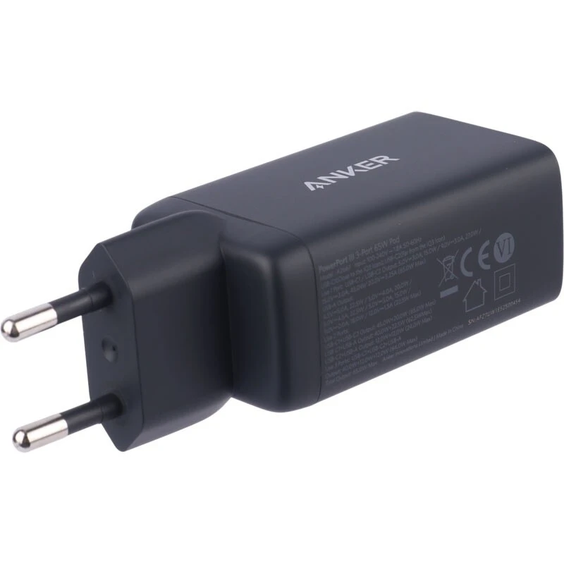 شارژر دیواری 65 وات انکر Powerport III A2667 PD 5A