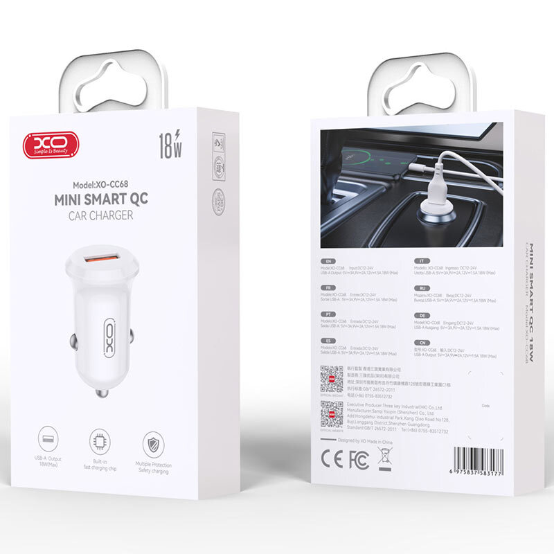 شارژر فندکی 18 وات ایکس او XO-CC68
