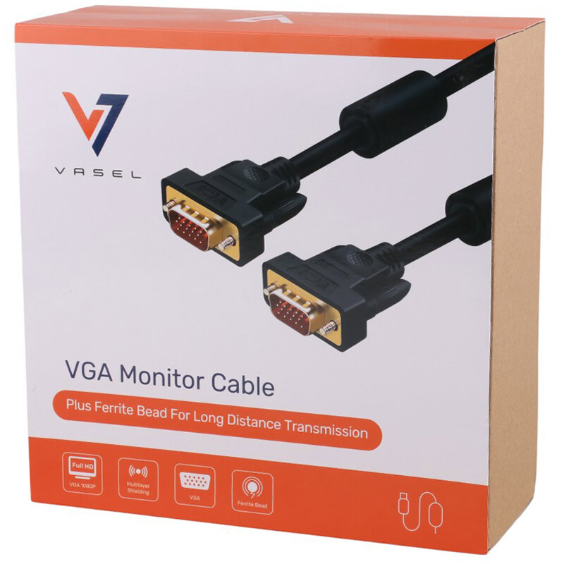 کابل VGA واصل Vasel طول 20 متر