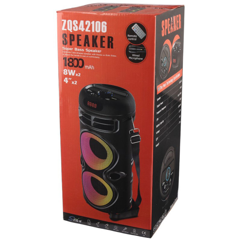 اسپیکر بلوتوثی سینگ ای ZQS42106 + میکروفون و ریموت کنترل