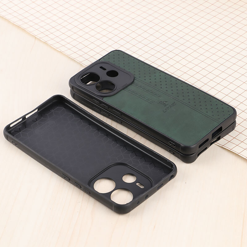 قاب چرمی Canary شیائومی Redmi Note 14 محافظ لنزدار