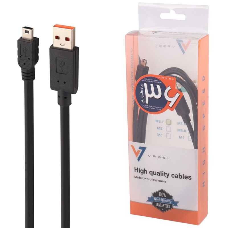کابل مینی یو اس بی Vasel 1.5M