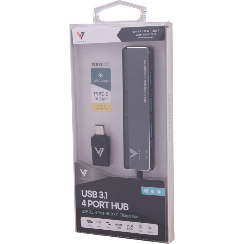 هاب 4 پورت Vasel USB3.1 کد 2