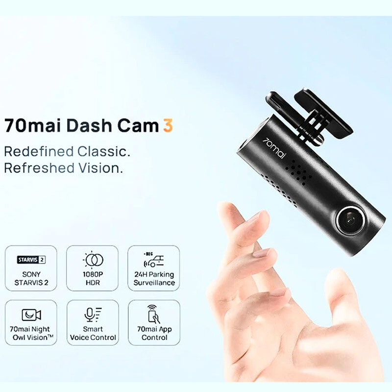 دوربین خودرو شیائومی 70mai Dash Cam 3 M200