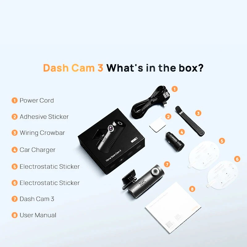 دوربین خودرو شیائومی 70mai Dash Cam 3 M200