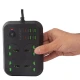 چند راهی 4 خانه ارلدام ES-SC25 با کابل 2 متری + شارژر USB و Type-C