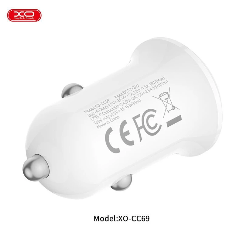 شارژر فندکی 30 وات ایکس او XO-CC69
