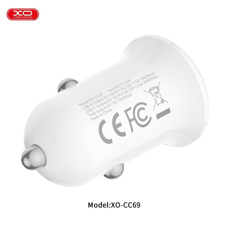شارژر فندکی 30 وات ایکس او XO-CC69