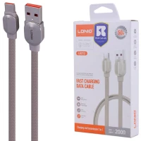 کابل تایپ سی فست شارژ 50 وات الدینیو LS212 طول 2 متر