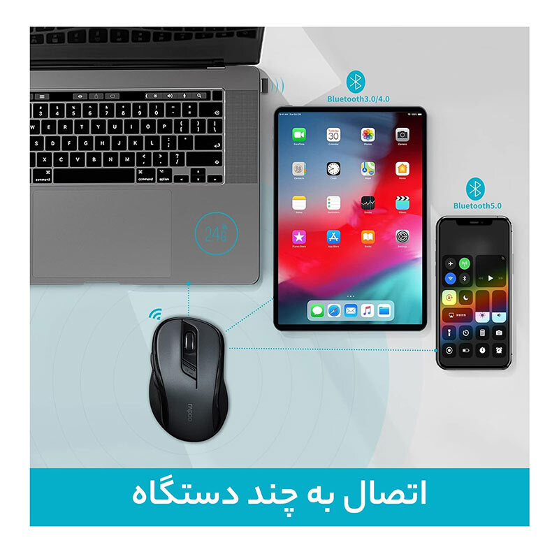 موس بی سیم رپو M500 Silent